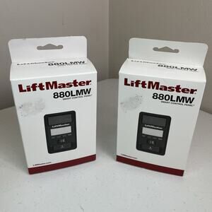 Two Liftmaster 880LMW Smart MyQ Control Panel Alert System Light Control